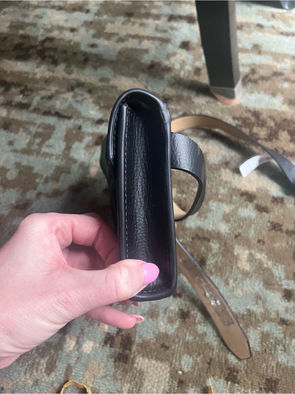MK Michael kors black belt bag sz small used twice - Picture 10 of 13